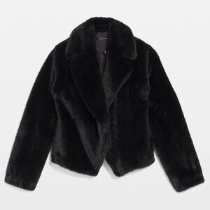 White House Black Market Faux Fur Coat